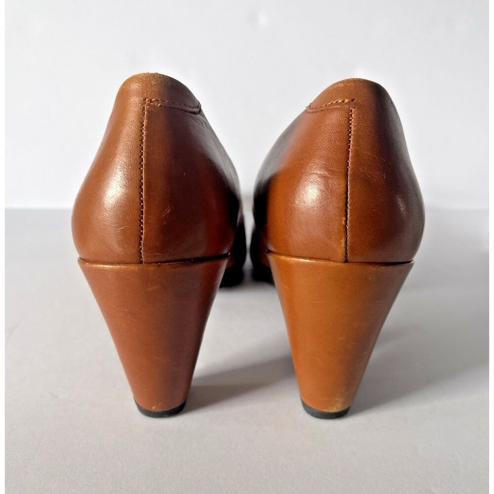 Ecco Shape 55 Plateau Pump US 7/EU 38 Women Cognac Leather #corpcore #office - Picture 4 of 7